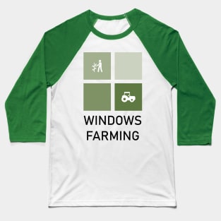 Windows Farming Baseball T-Shirt